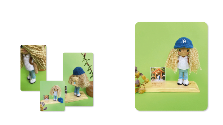 عروسک شخصی مو فرفری بلند