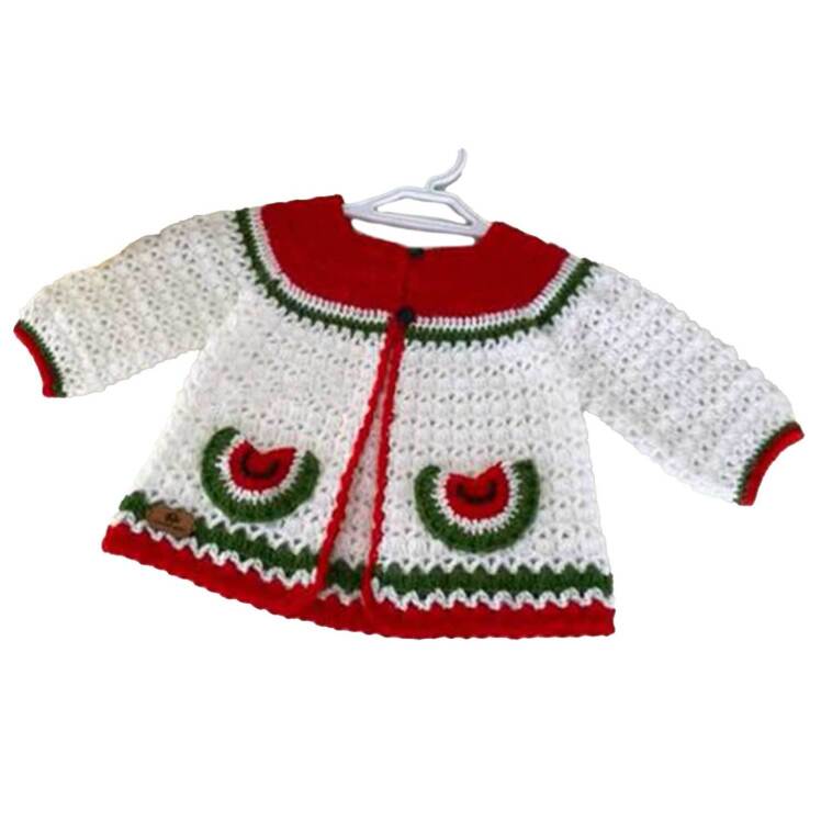 بافت ژاکت قلاب بافی بچگانه