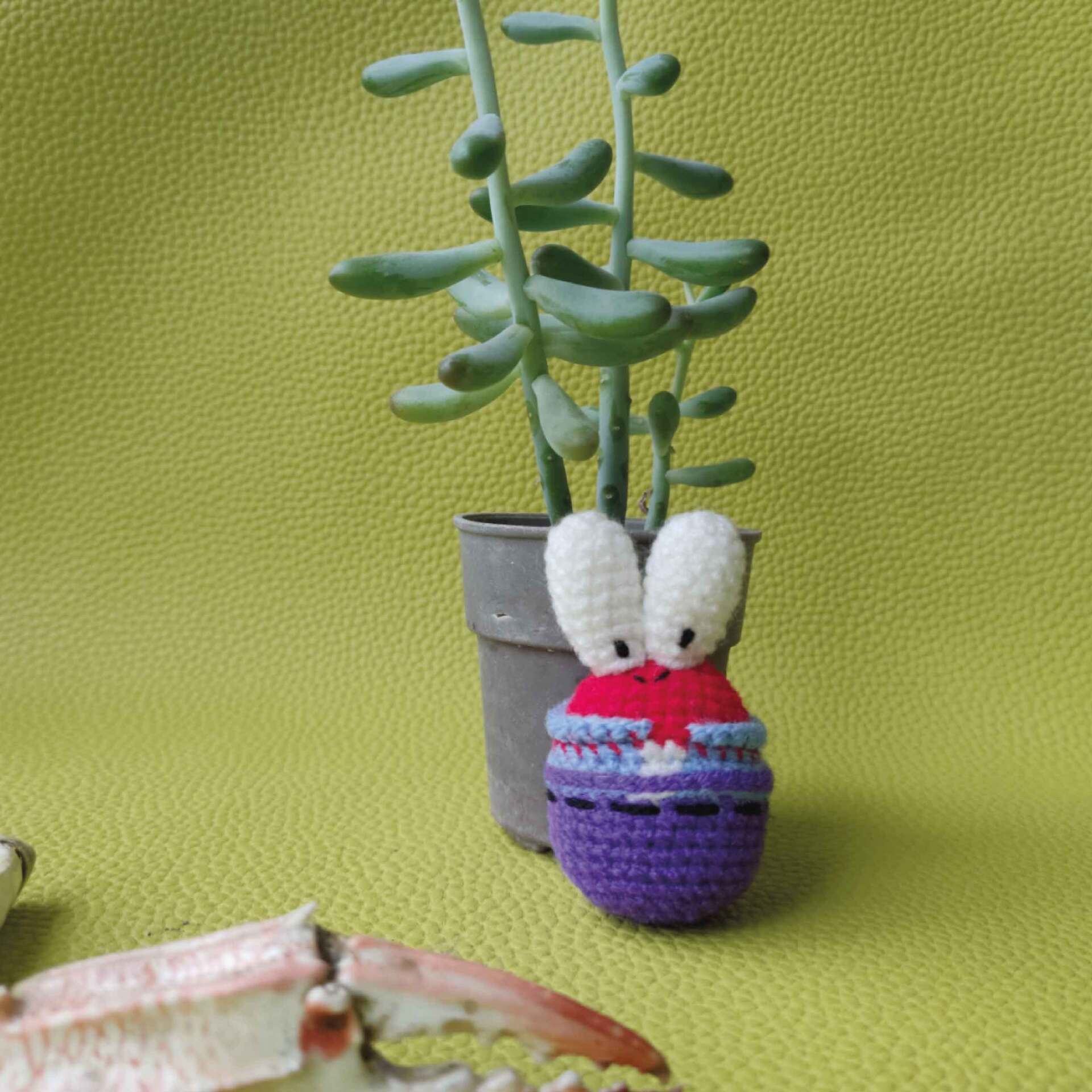  آویز بافتنی آقای خرچنگ 